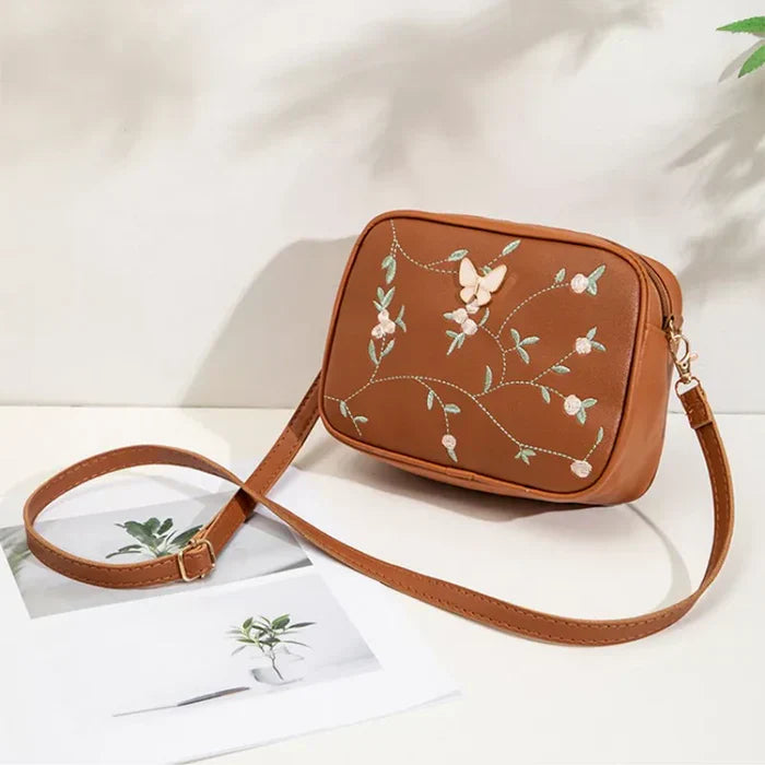 IS-01031-Floral Embroidered Crossbody Bag-Mustrad