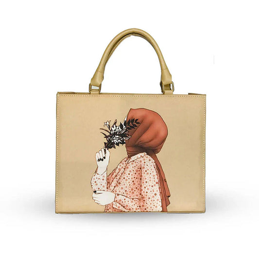 IS-01056-Hijab Tote Bag-Beige