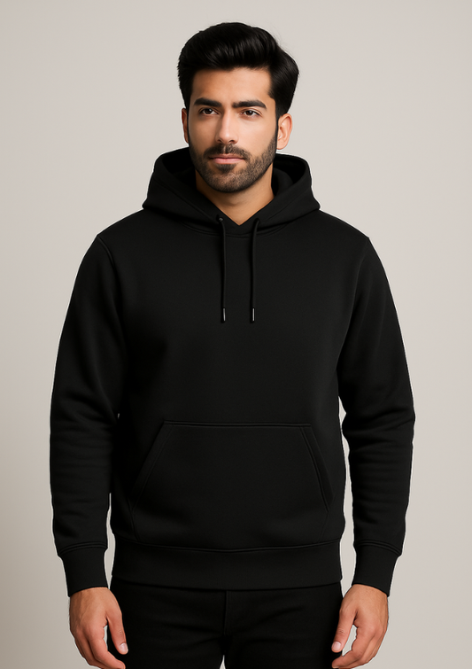 Men’s Classic Black Hoodie