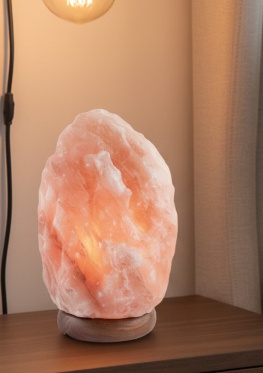 Natural Shaped Himalayan Salt Lamp – Raw Crystal Wellness Glow Decor