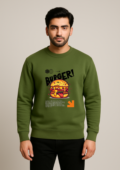 Burger Graphic Sweatshirt