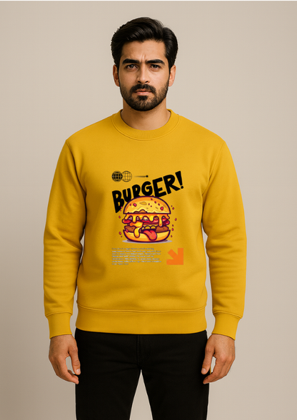 Burger Graphic Sweatshirt