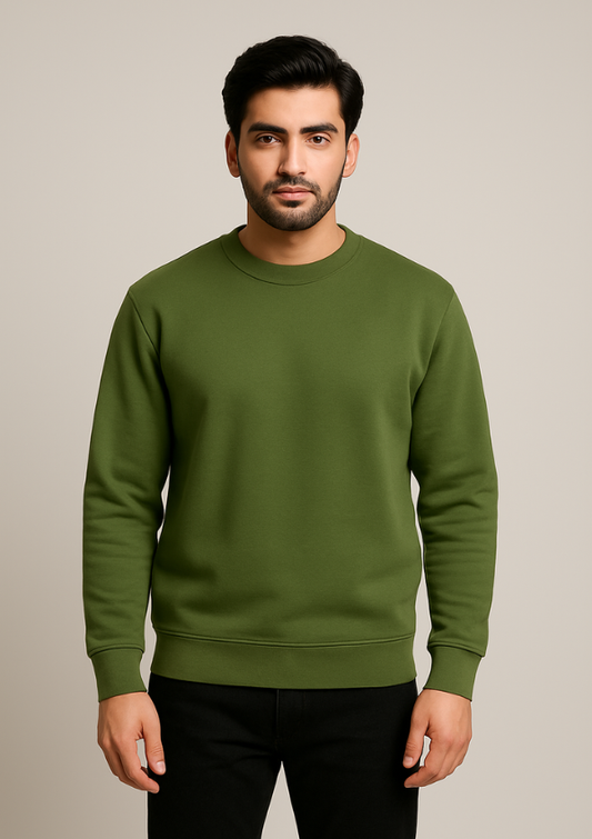 Men’s Classic Olive Green Sweatshirt