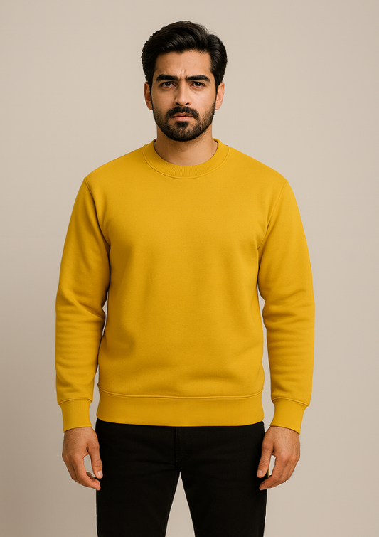 Men’s Classic Mustard Yellow Sweatshirt