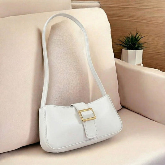 Pearl Buckle Bag- white