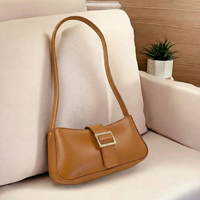 Pearl Buckle Bag- mustrad