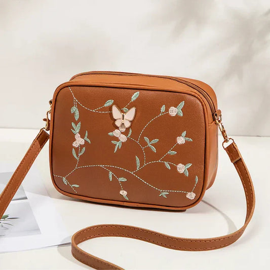 IS-01031-Floral Embroidered Crossbody Bag-Mustrad