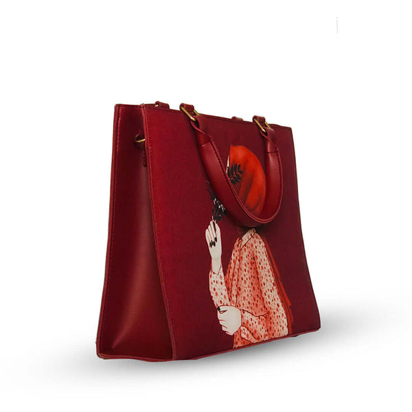 IS-01056-Hijab Tote Bag-Maroon